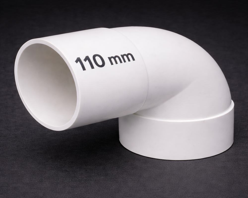 110 mm (4") PVC Elbow